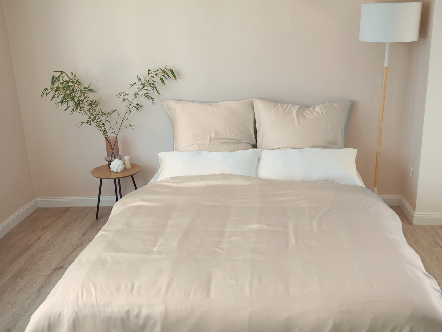 Bambus-Lyocell Bettwäsche: Beige