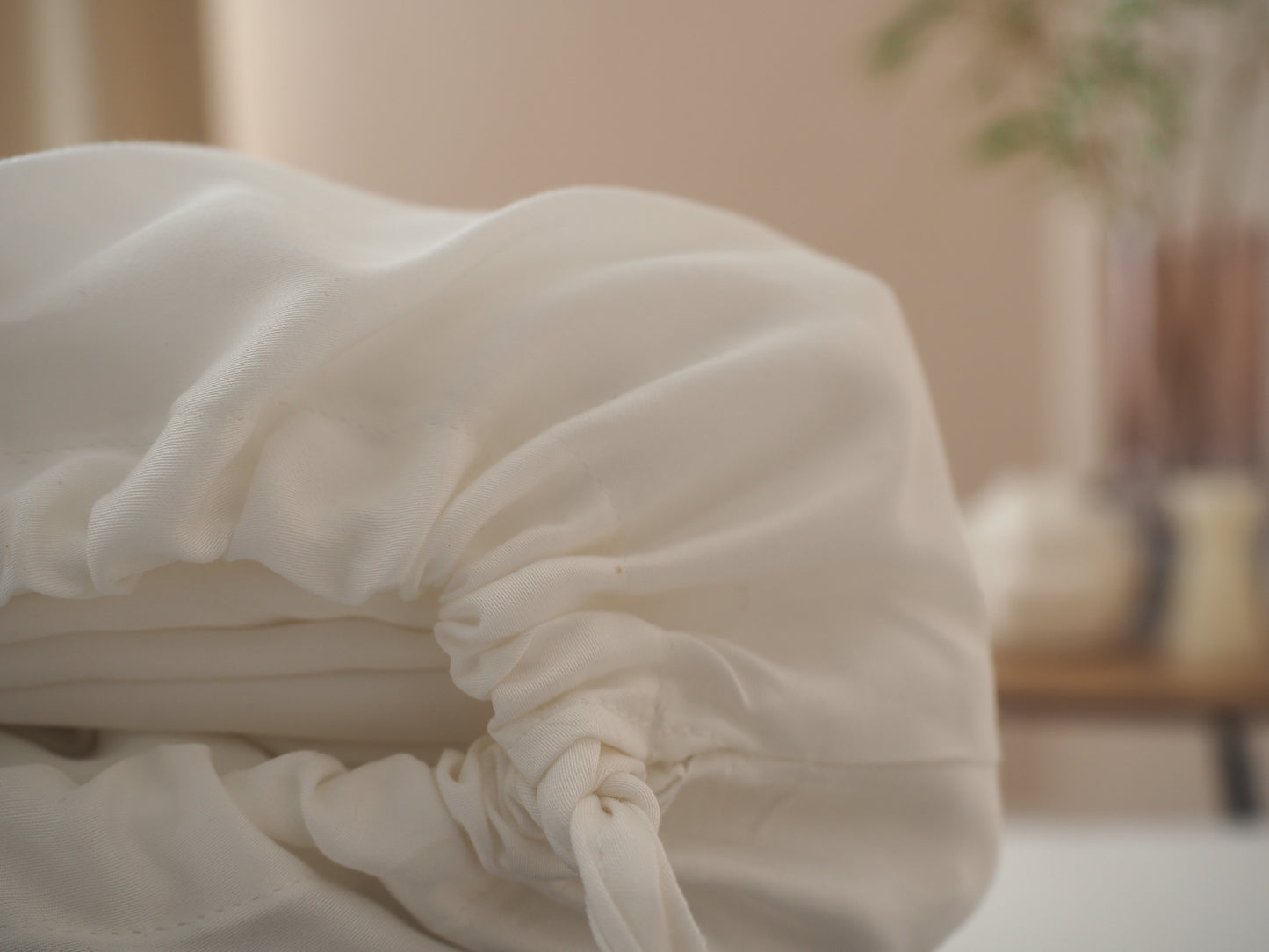 Bambus-Lyocell Bettwäsche: Weiß