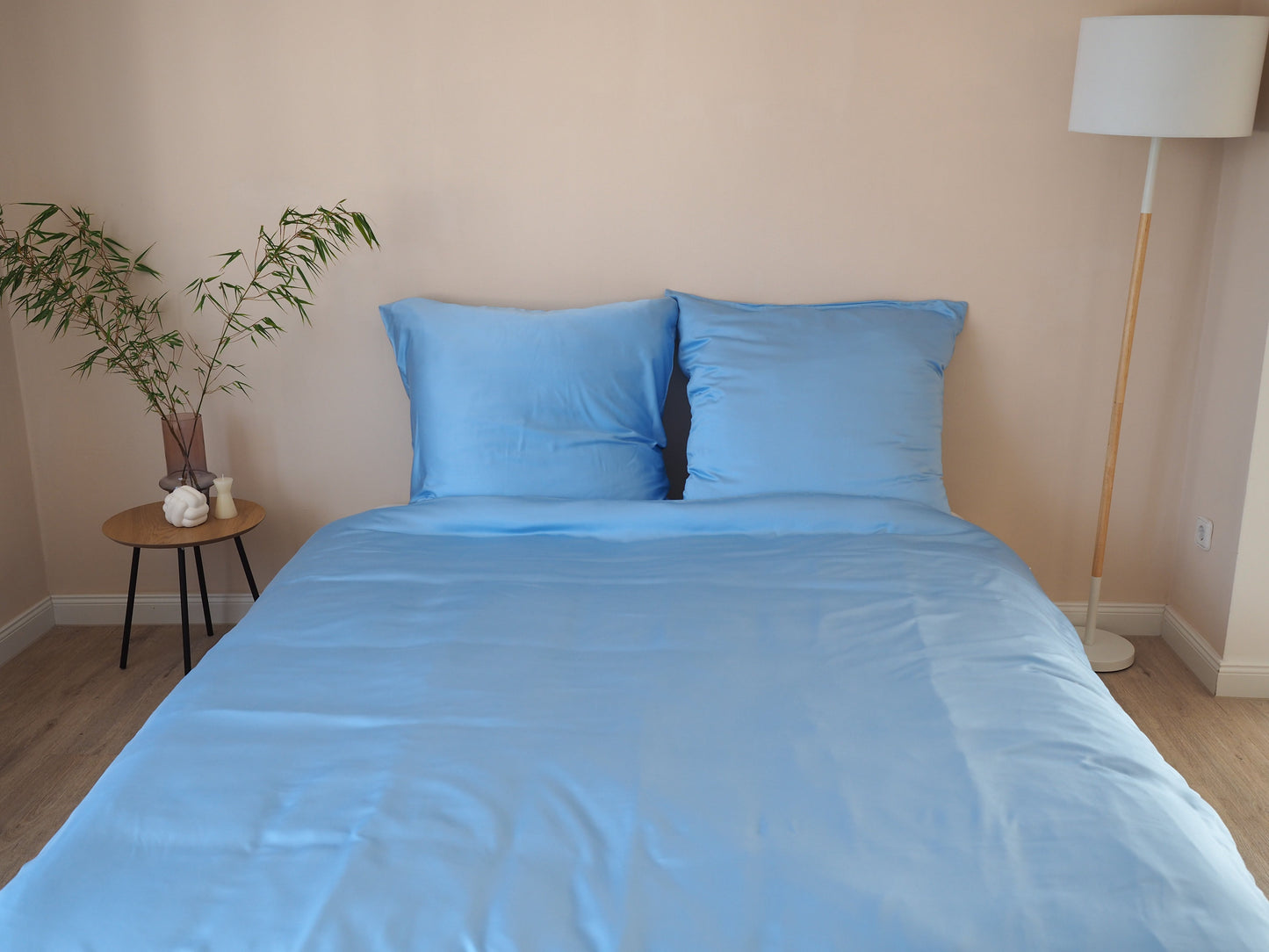 Kopfkissenbezug Bambus-Lyocell: Hellblau