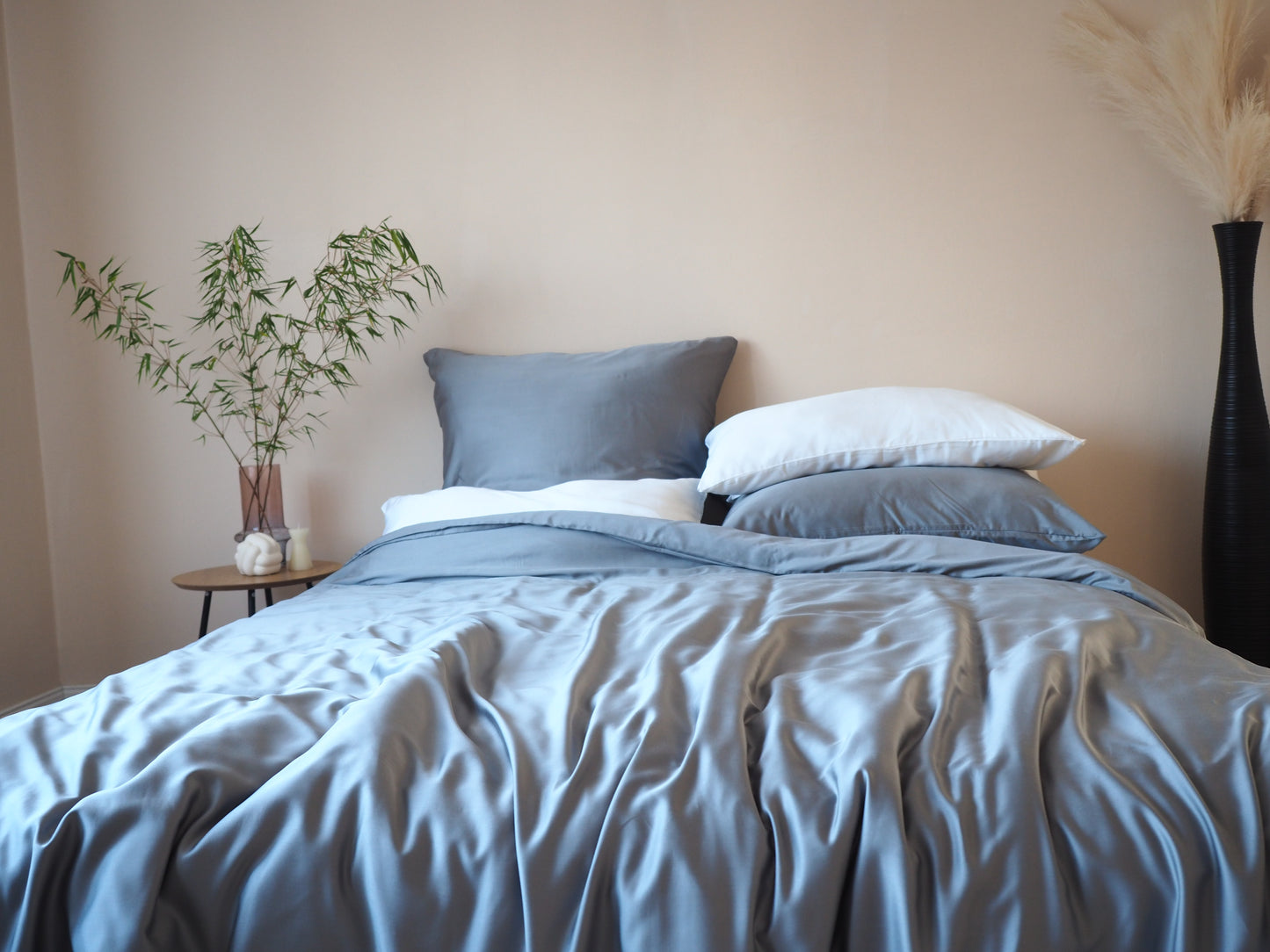 Bambus-Lyocell Bettwäsche: Hellblau