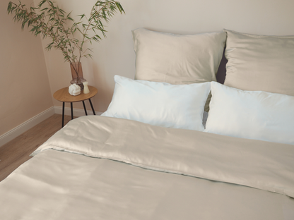 Bambus-Lyocell Bettwäsche: Beige